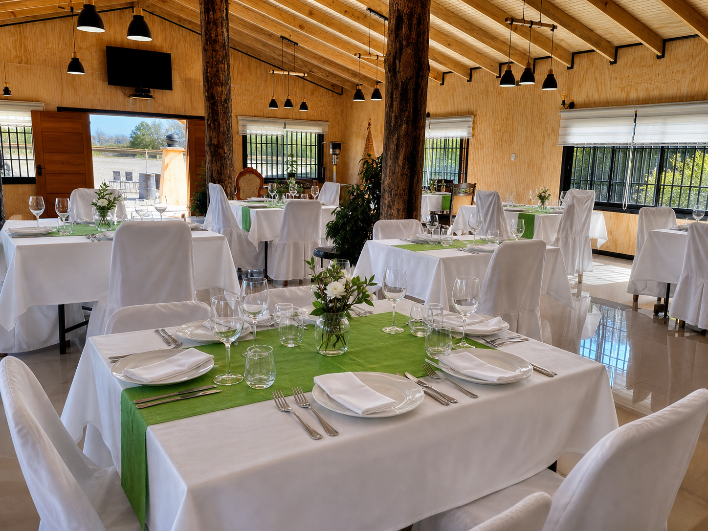 Salón de Donde Ruperto montado para evento