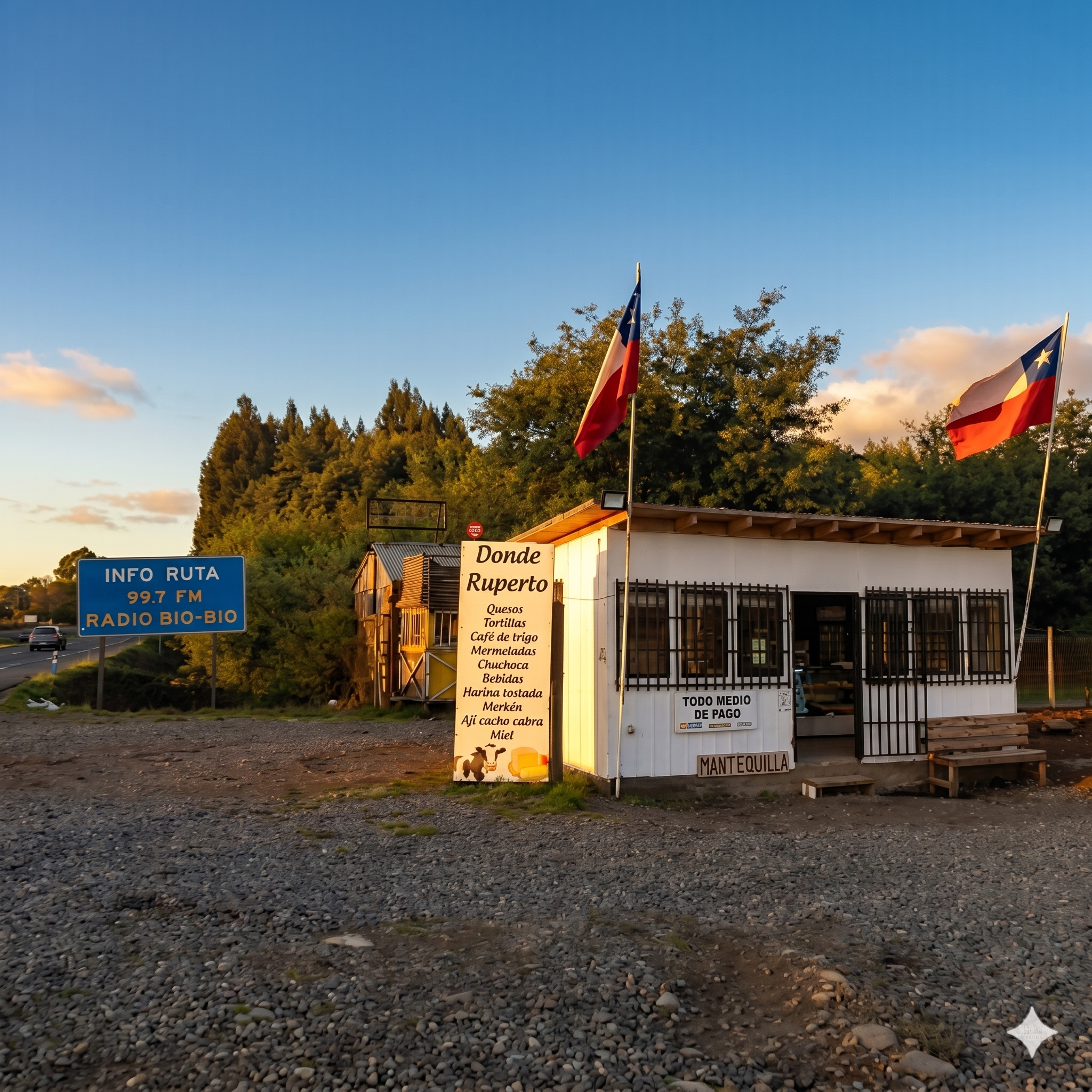Local Donde Ruperto Gourmet junto a la ruta